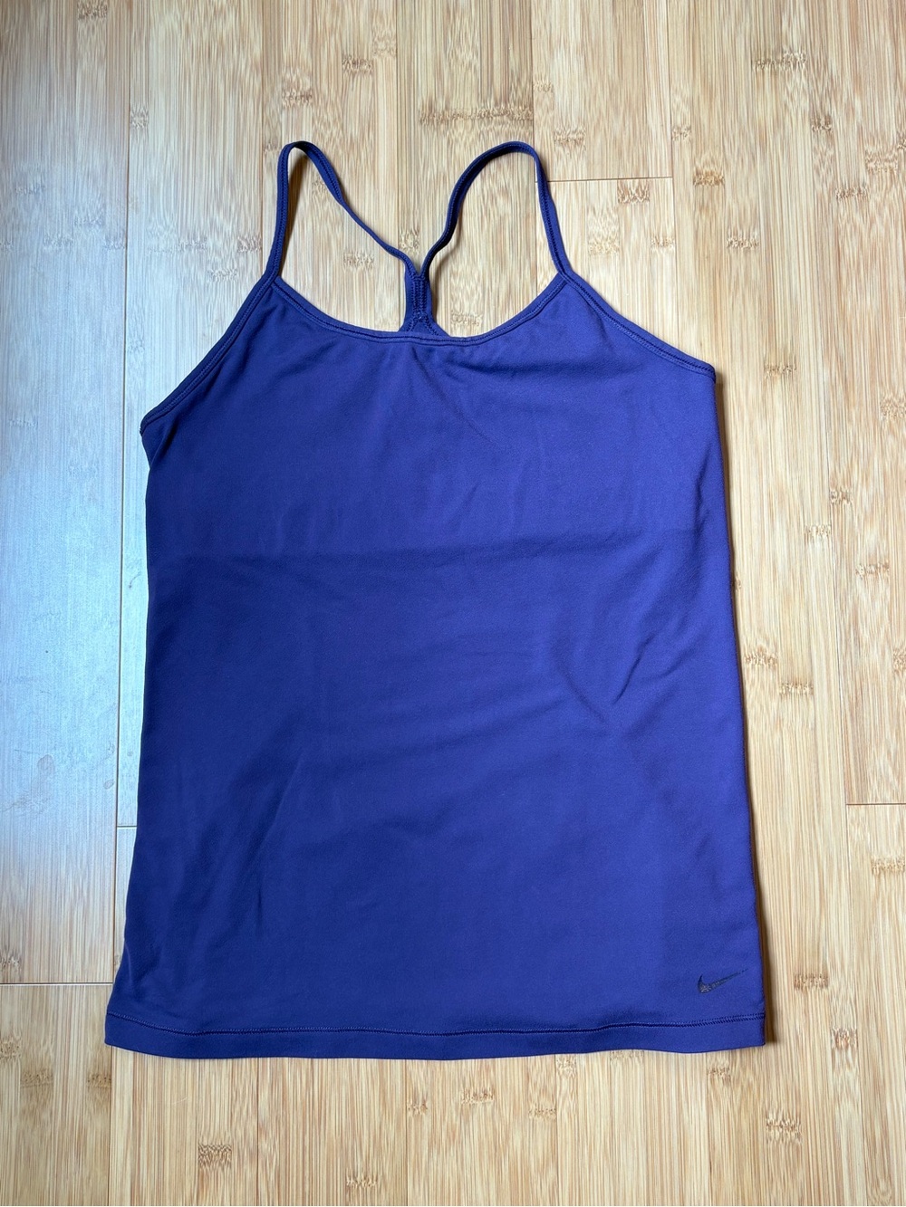 Nike purple Strappy Tank Top with built in bra